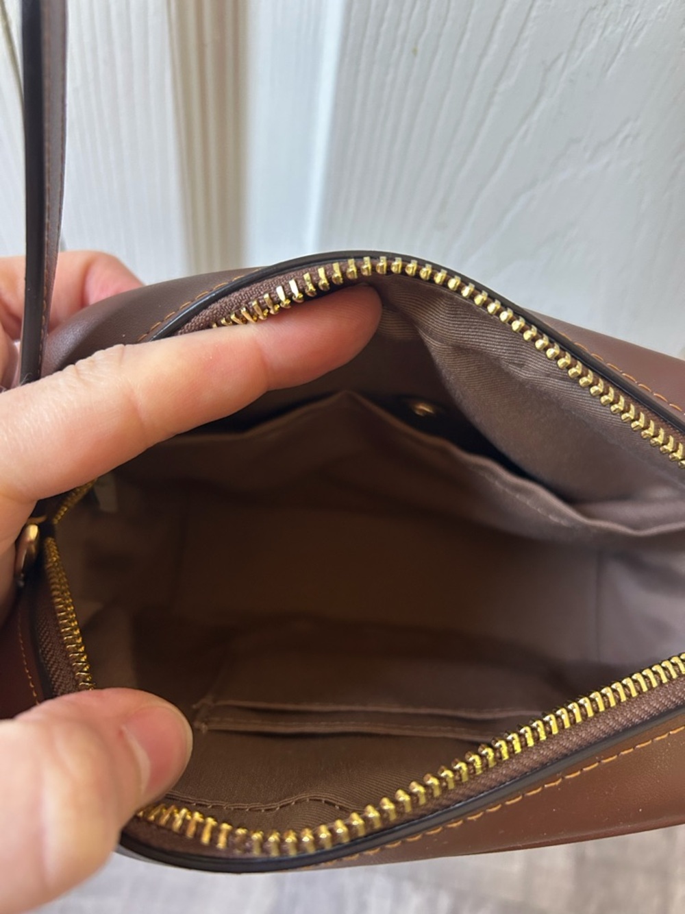 Coach Signature Mini Canvas Jamie Crossbody Bag - Brown/Chestnut - Picture 5 of 9
